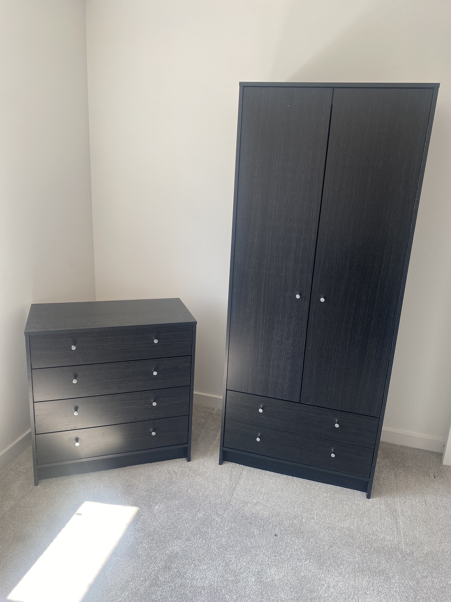 Black Chest Drawers Wardrobe
